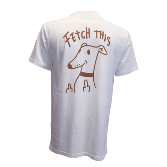 CAMISETA GALGO BLANCO